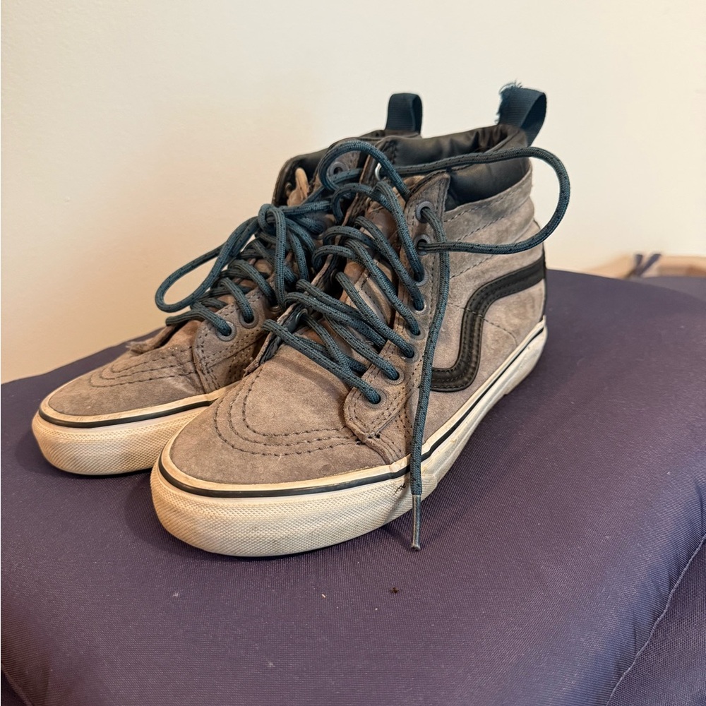 Vans Gray Black High-Top Sneakers